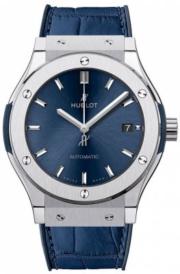 Classic Fusion 45MM Watch Blue Titanium Watch