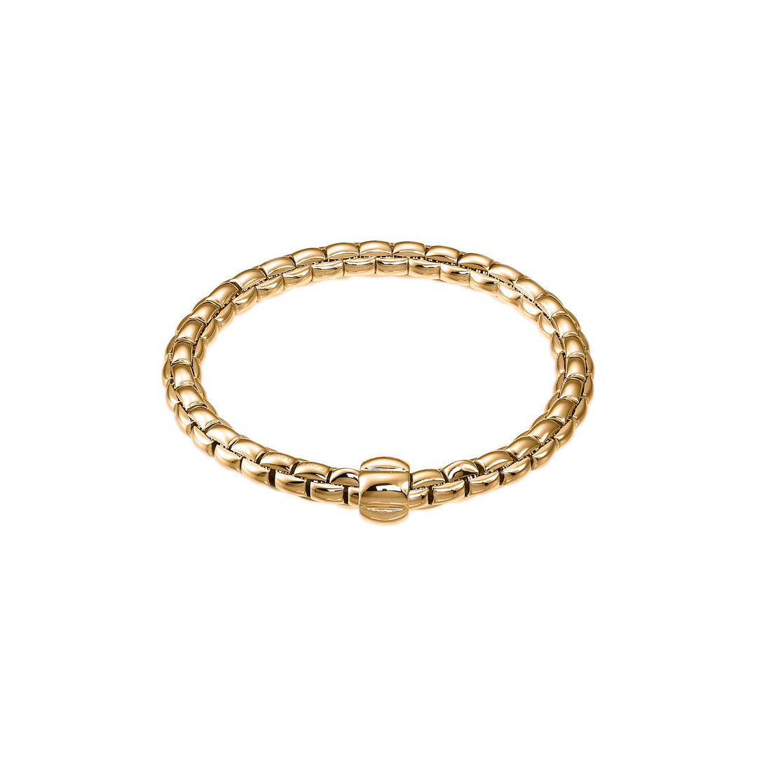 Eka Yellow Gold Wide Bracelet