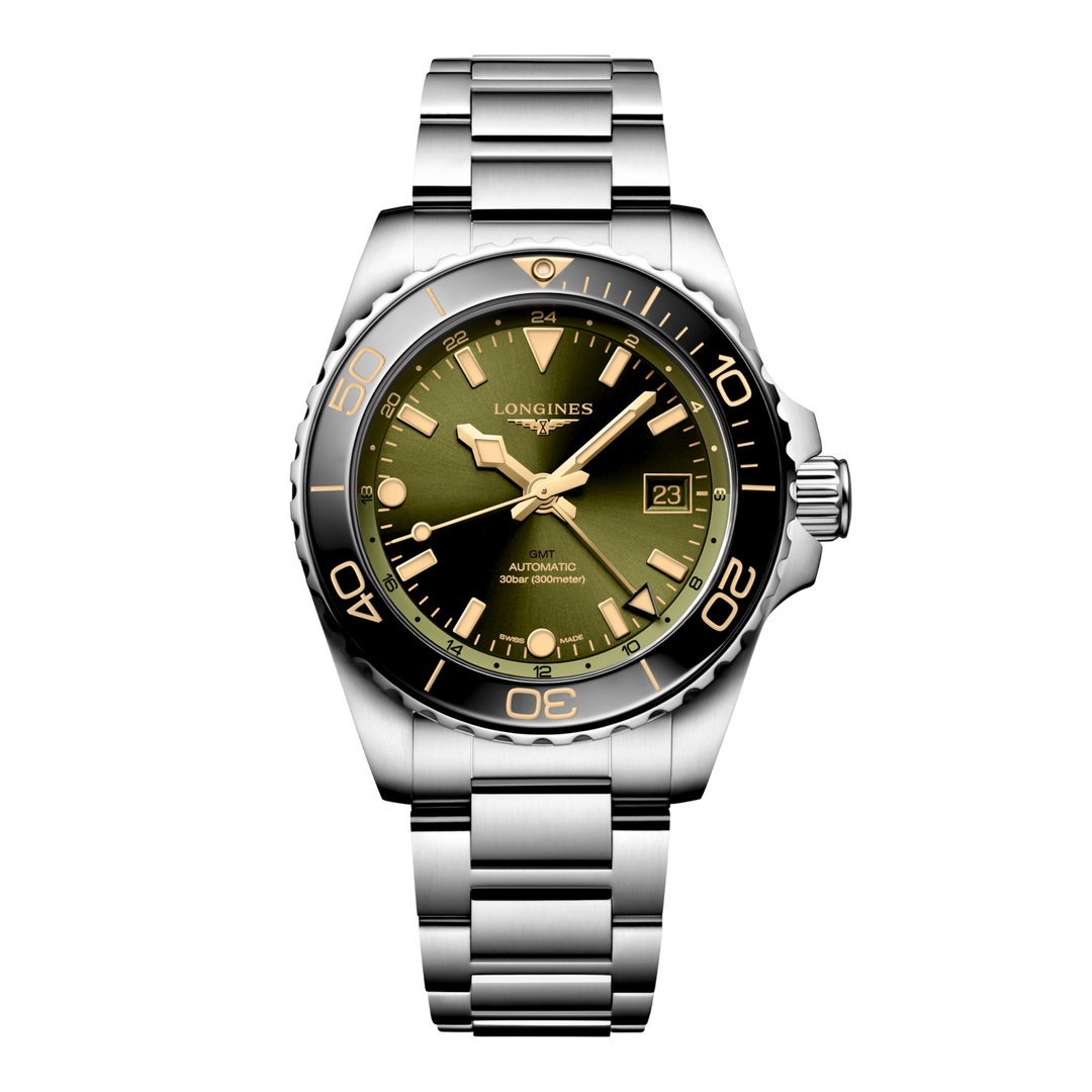 L37904066 | Longines | Hydroconquest GMT 41MM SS MICBR GRNCMC GRN