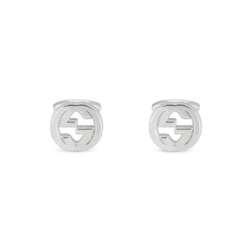 Interlocking G Large Silver Cufflinks
