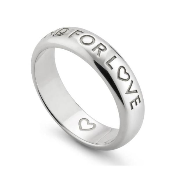 Blind For Love Silver 5MM Ring