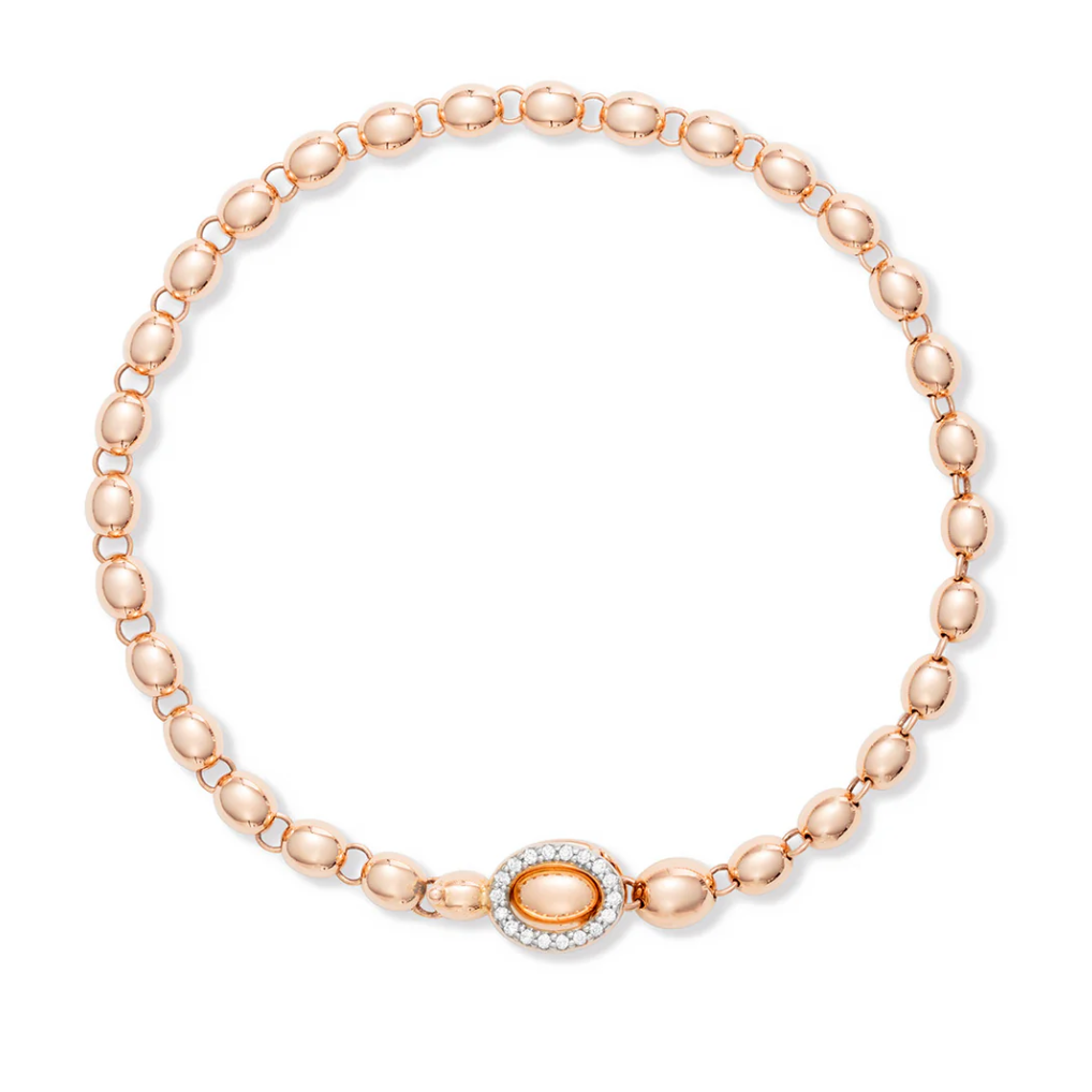 Ivy Rose Gold and Diamonds Slim Bracelet