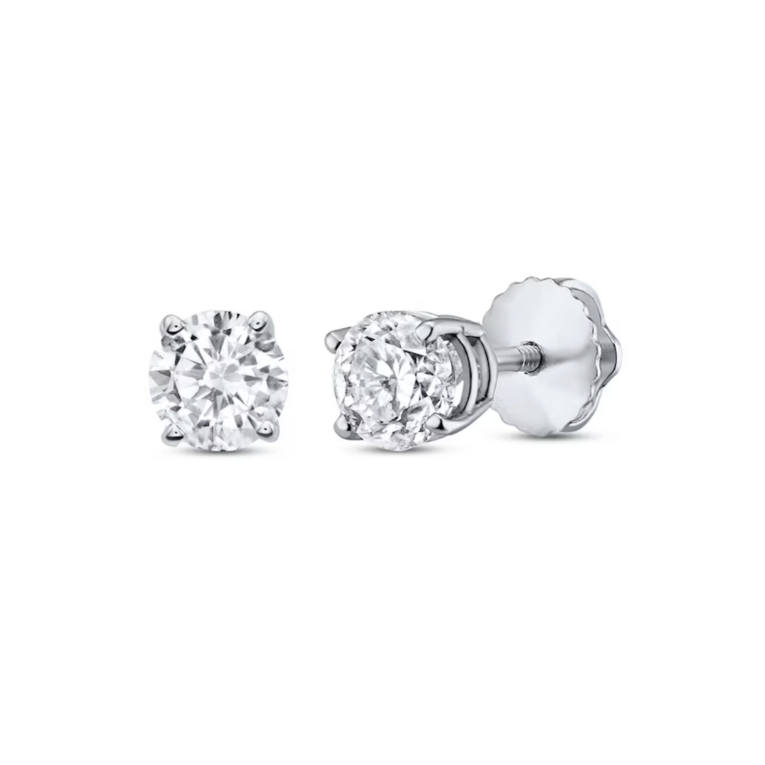.42ct Diamond Solitaire Stud Earrings