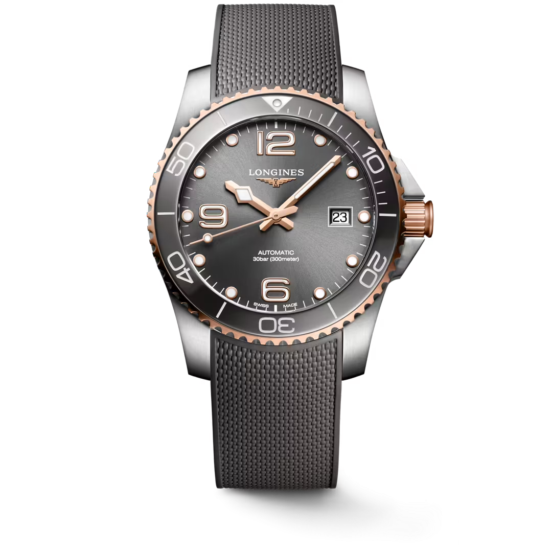 L37813789| Longines | Hydroconquest 41mm SSRPVD RBST GRY CMC AUTO
