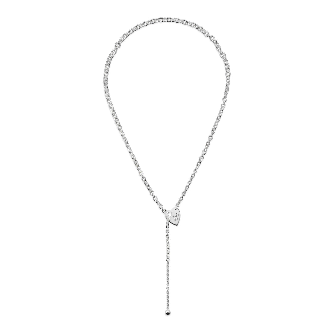 Trademark Silver Heart Lariat Necklace