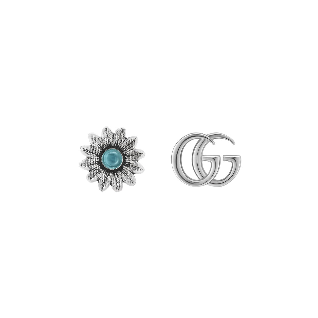 GG Marmont Blue Topaz Flower Earrings