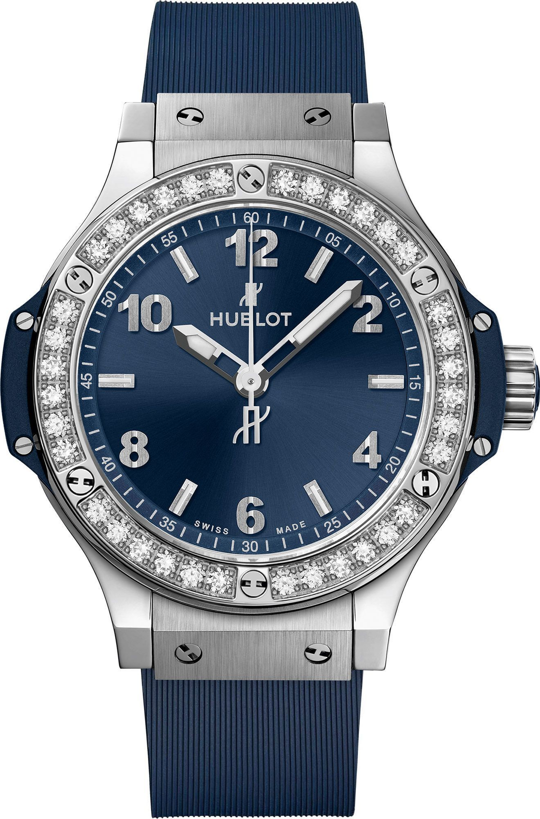 Big Bang Steel Diamonds Blue 38MM Watch