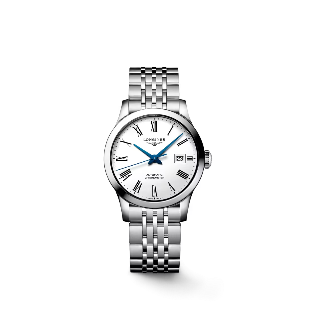 L23214116 | Longines | Record 30MM SS BR WHT ROM AUTO