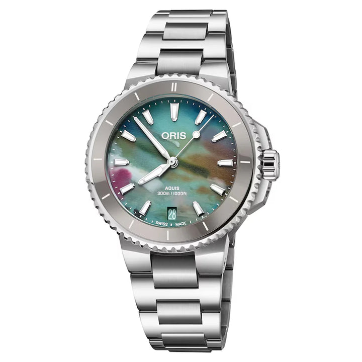 Aquis Date Upcycle 36.5MM Watch