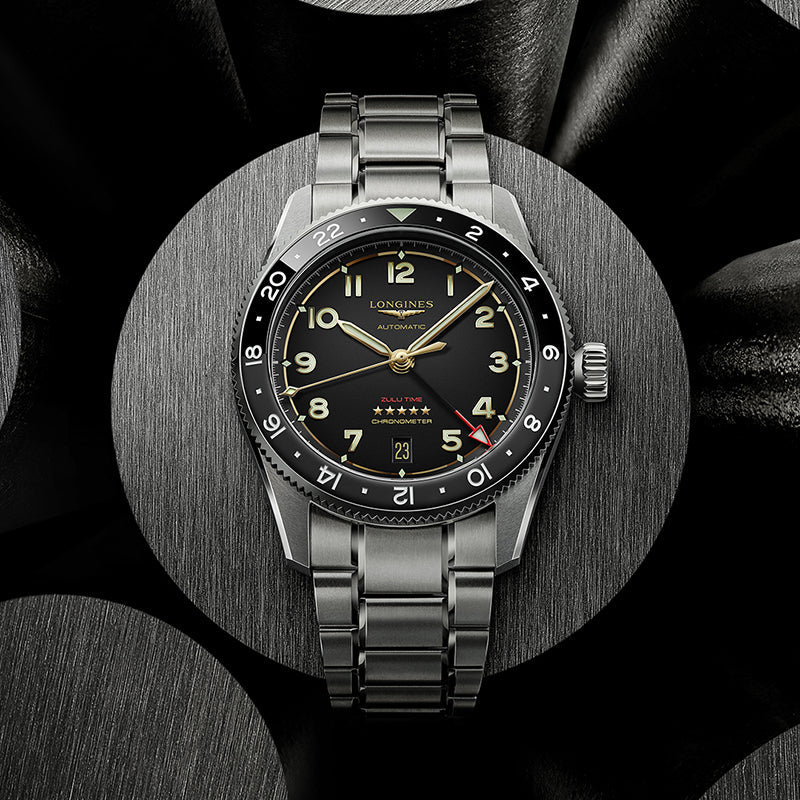 Spirit Zulu Time Titanuim Black 39MM Watch