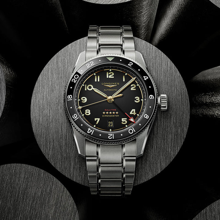 Spirit Zulu Time Titanuim Black 39MM Watch
