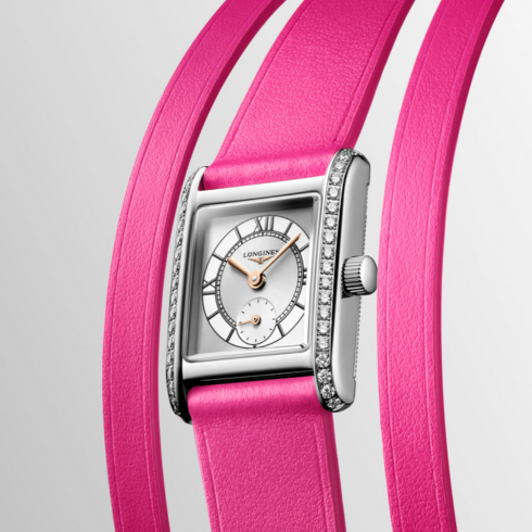Mini Dolcevita Pink with Diamond Bezel 21.5x29MM Watch