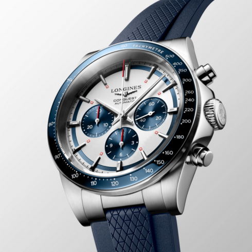 Conquest Chronograph Blue 42MM Watch