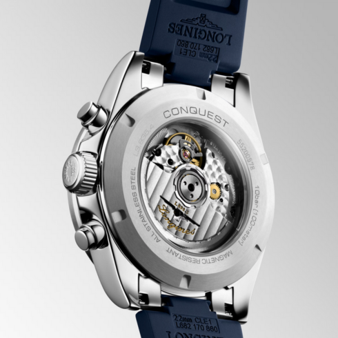 Conquest Chronograph Blue 42MM Watch