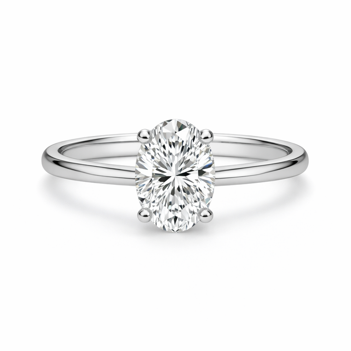 .50CT Oval Cut Solitaire Diamond Ring