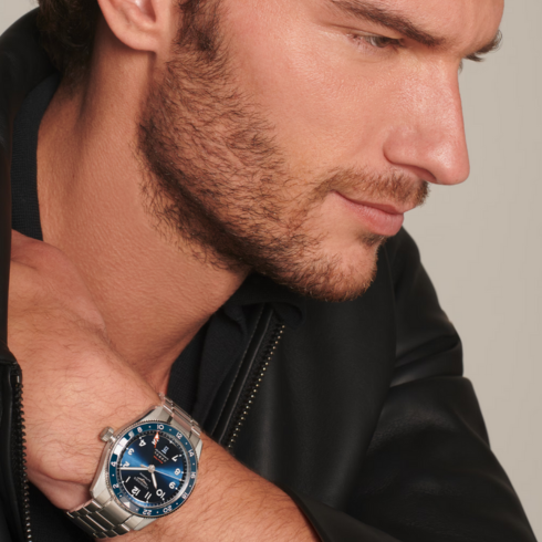 Spirit Zulu Time Blue Ceramic Bezel 42MM Watch