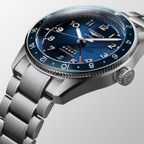 Spirit Zulu Time Blue Ceramic Bezel 42MM Watch