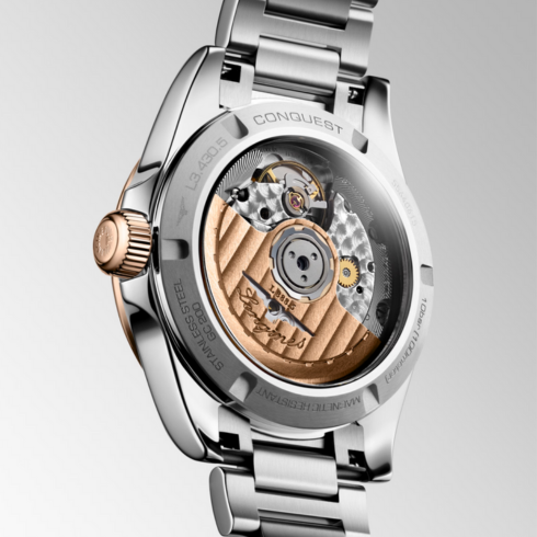 Conquest 18K Pink Gold 34MM Watch