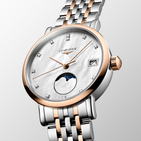 Elegant Collection Moonphase 18K Pink Gold 30MM Watch