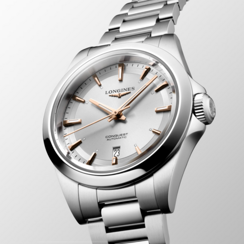 Conquest Silver 30MM Watch