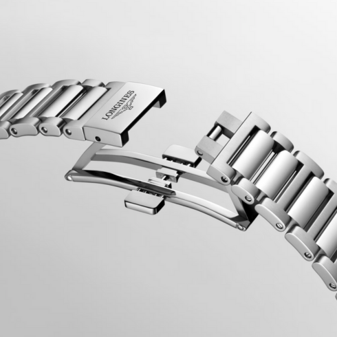Conquest Stainless Steel/Silver Dial 41MM Watch