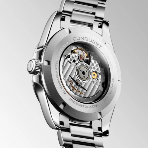Conquest Sunday Black/Stainless Steel 41MM Watch