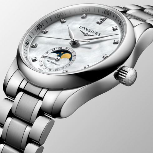 Master Collection Moonphase Mother of Pearl 34MM Watch