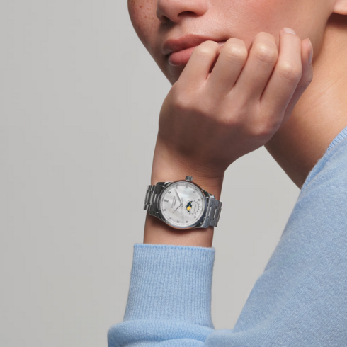 Master Collection Moonphase Mother of Pearl 34MM Watch