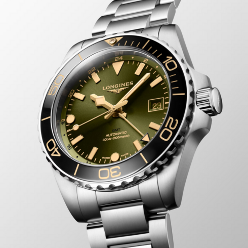 Hydroconquest GMT Green Dial/Bezel 41MM Watch