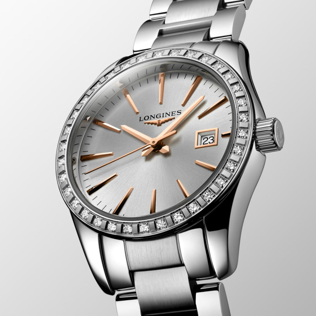 Conquest Classic Diamond Bezel 29.5MM Watch