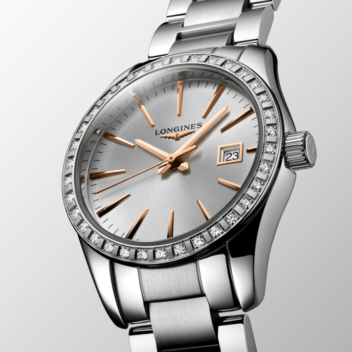 Conquest Classic Diamond Bezel 29.5MM Watch