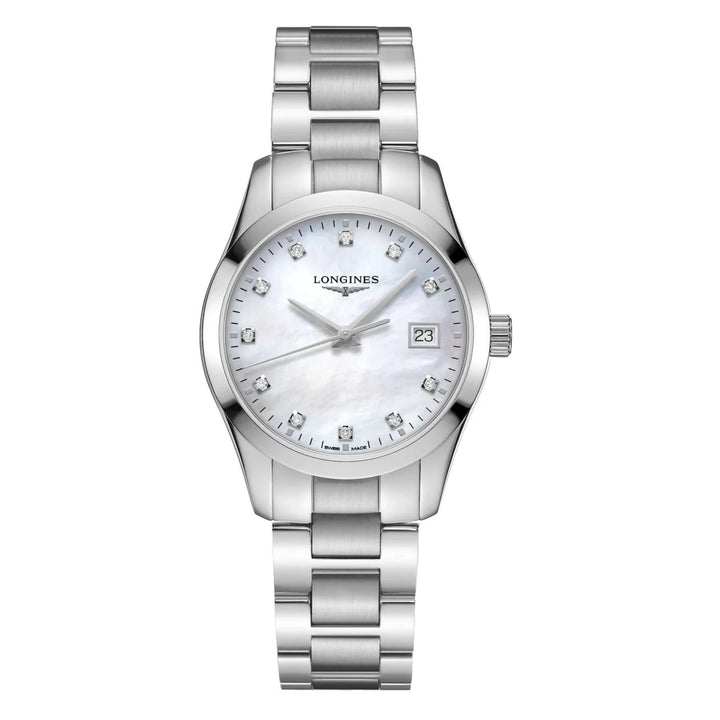 Conquest Classic White Mother of Pearl Dial 34MM Watch