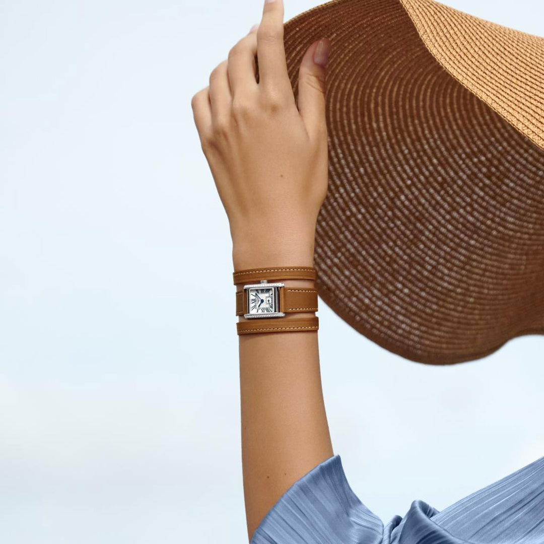 Mini Dolcevita Diamonds Tan 29MM Watch