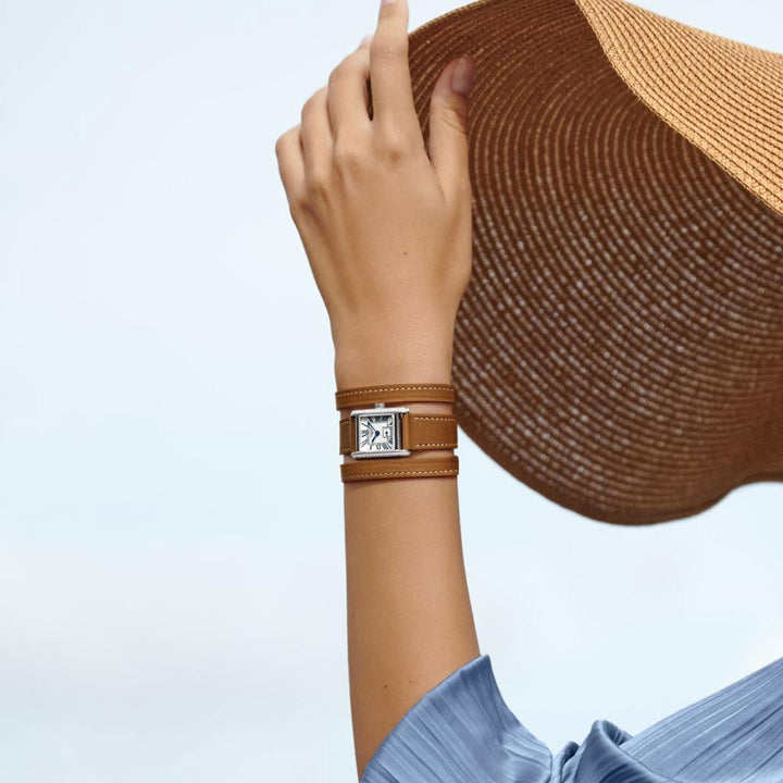 Mini Dolcevita Diamonds Tan 29MM Watch