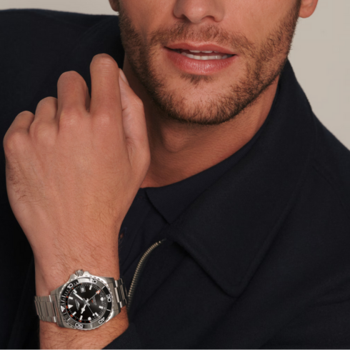Hydroconquest GMT Black Dial/Bezel 41MM Watch
