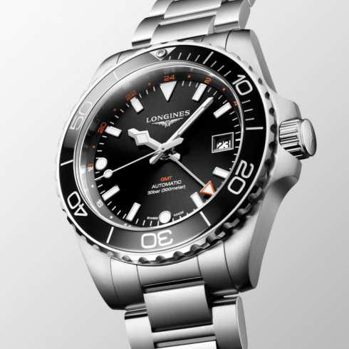 Hydroconquest GMT Black Dial/Bezel 41MM Watch