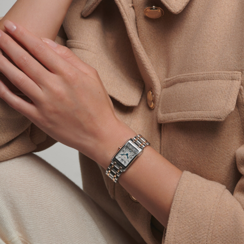 Dolcevita Stainless Steel/Rose Gold 22.8 x 32MM Watch