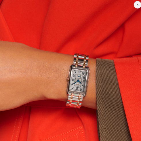 Dolcevita Stainless Steel/Rose Gold 22.8 x 32MM Watch