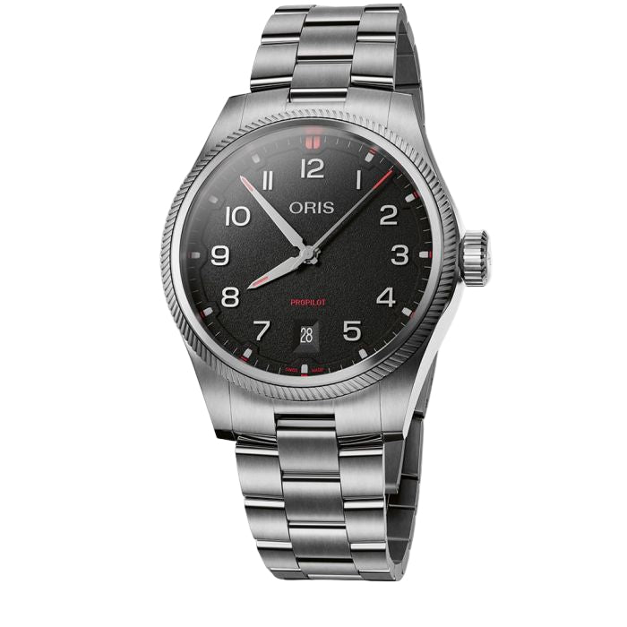 ProPilot Date Stainless Steel with Black Dial 41MM Watch