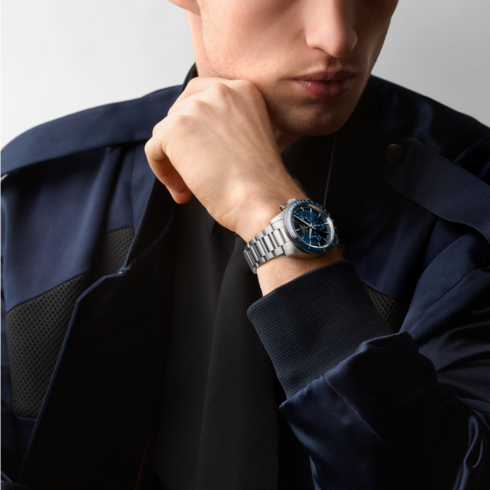 Conquest Chronograph Blue 42MM Watch