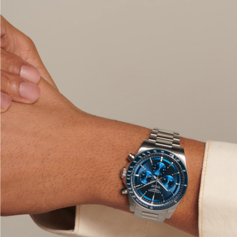 Conquest Chronograph Blue 42MM Watch