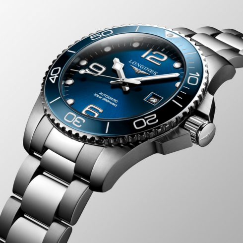 Hydroconquest Stainless Steel/Blue 43MM Watch