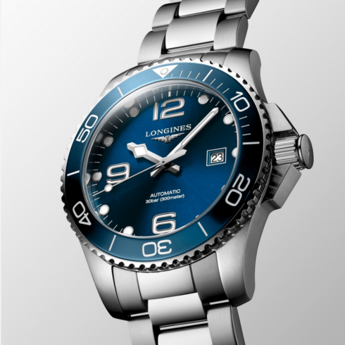 Hydroconquest Stainless Steel/Blue 43MM Watch