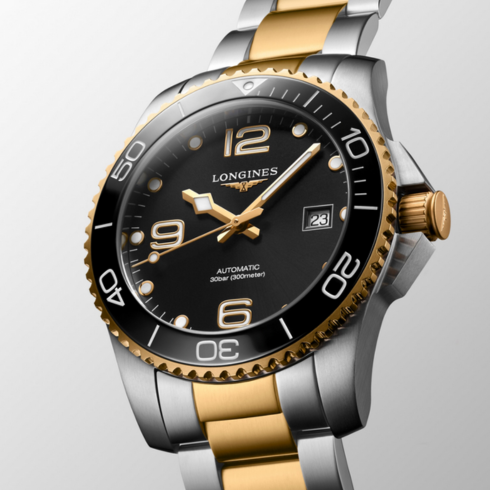 Hydroconquest Steel/Yellow 41MM Watch