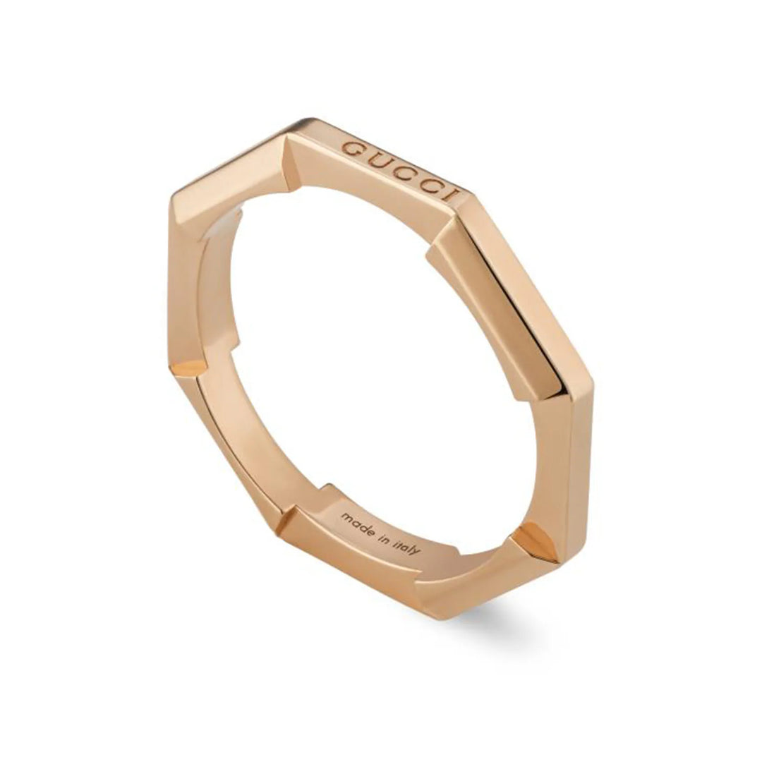 Link To Love Mirror Finish Rose Gold Ring