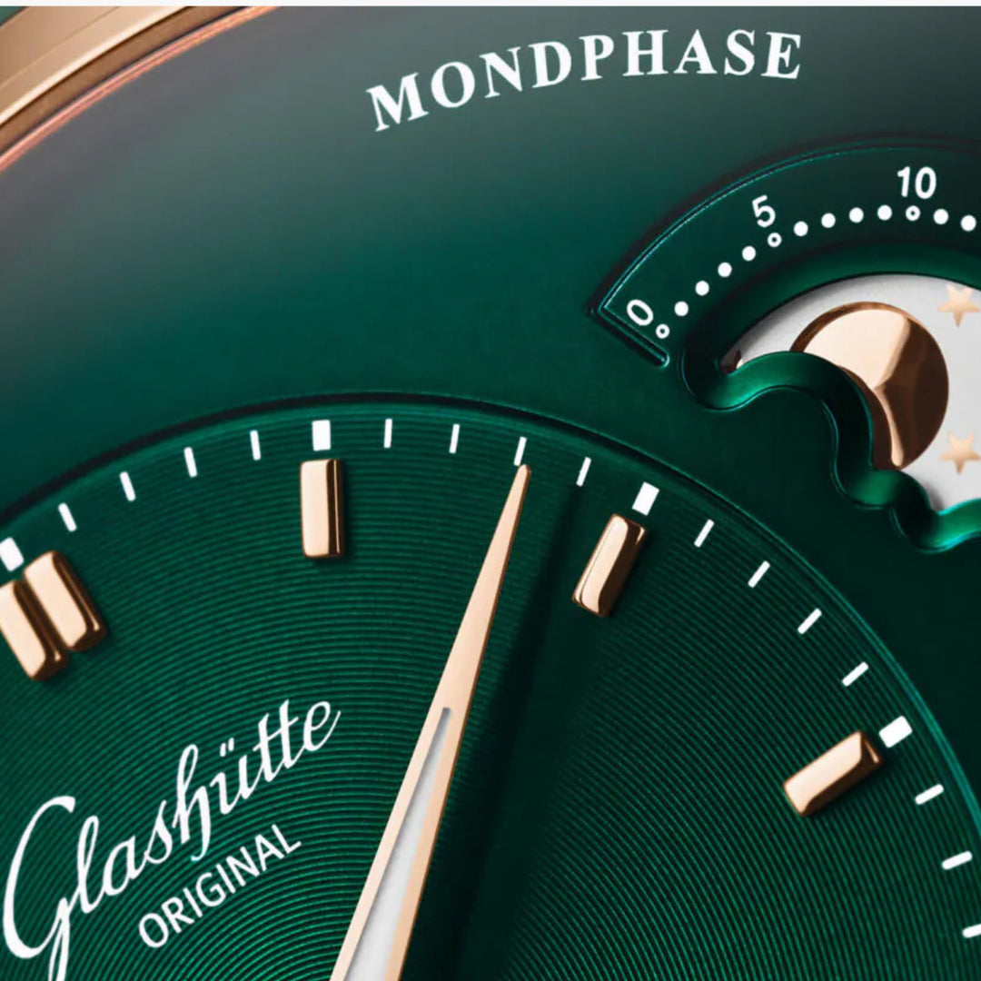 PanoMaticLunar Watch, Green Dial and Strap 40MM