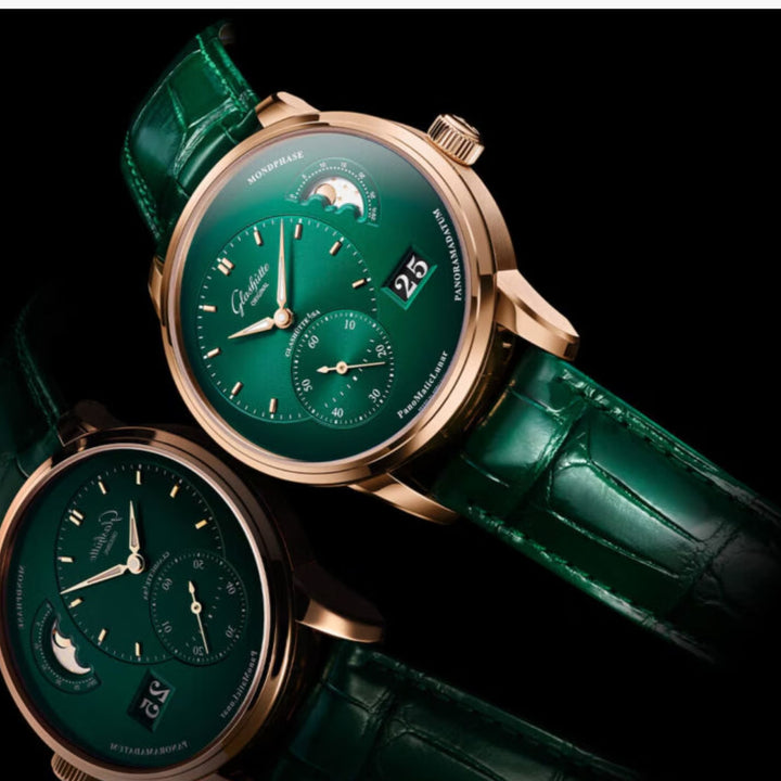 PanoMaticLunar Watch, Green Dial and Strap 40MM