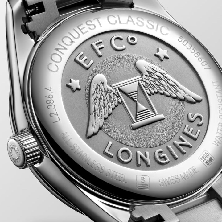 Conquest Classic White Mother of Pearl Dial 34MM Watch