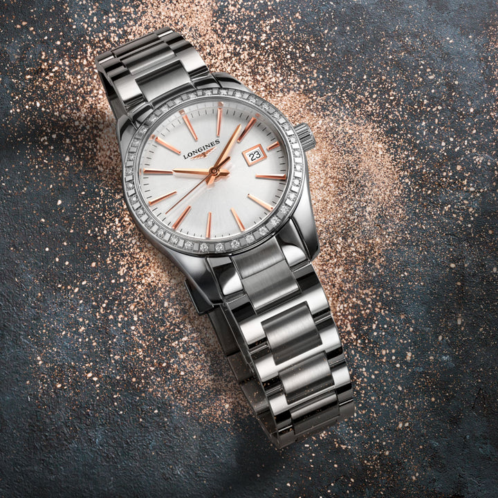 Conquest Classic Diamond Bezel 29.5MM Watch