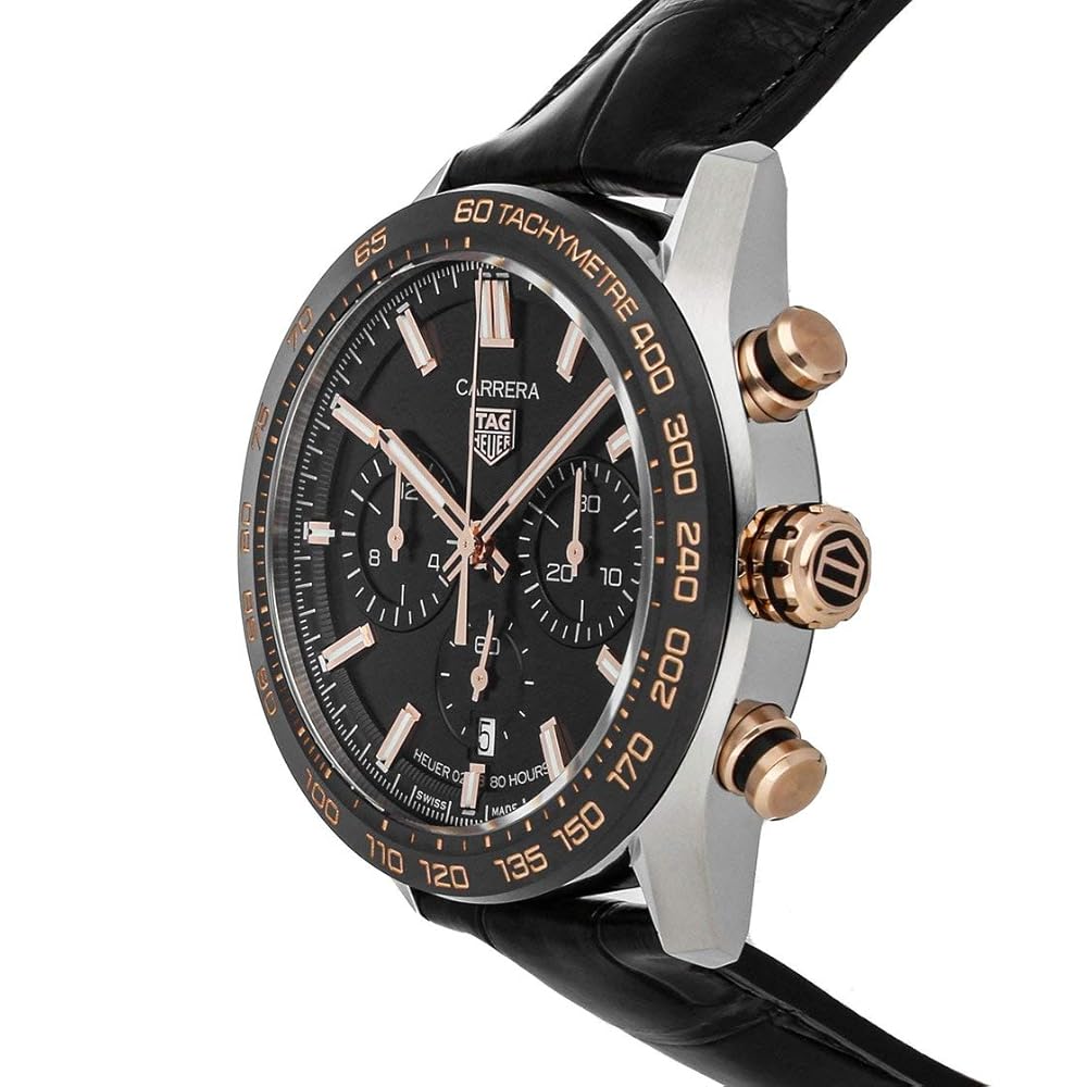 Carrera Chronograph Steel and Gold 44MM Watch